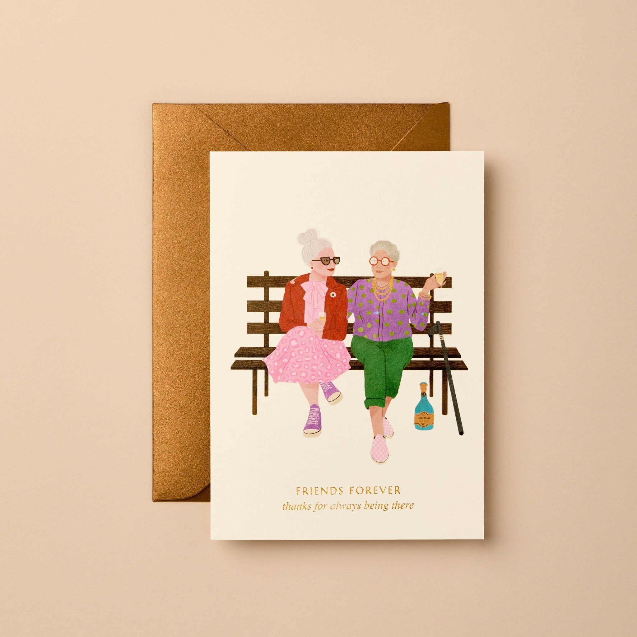 Buy Friendship Card | Minimal Eco-Friendly Greeting Card by Gabrielle & Celine Greeting Cards Australia - at Hamish + Grace