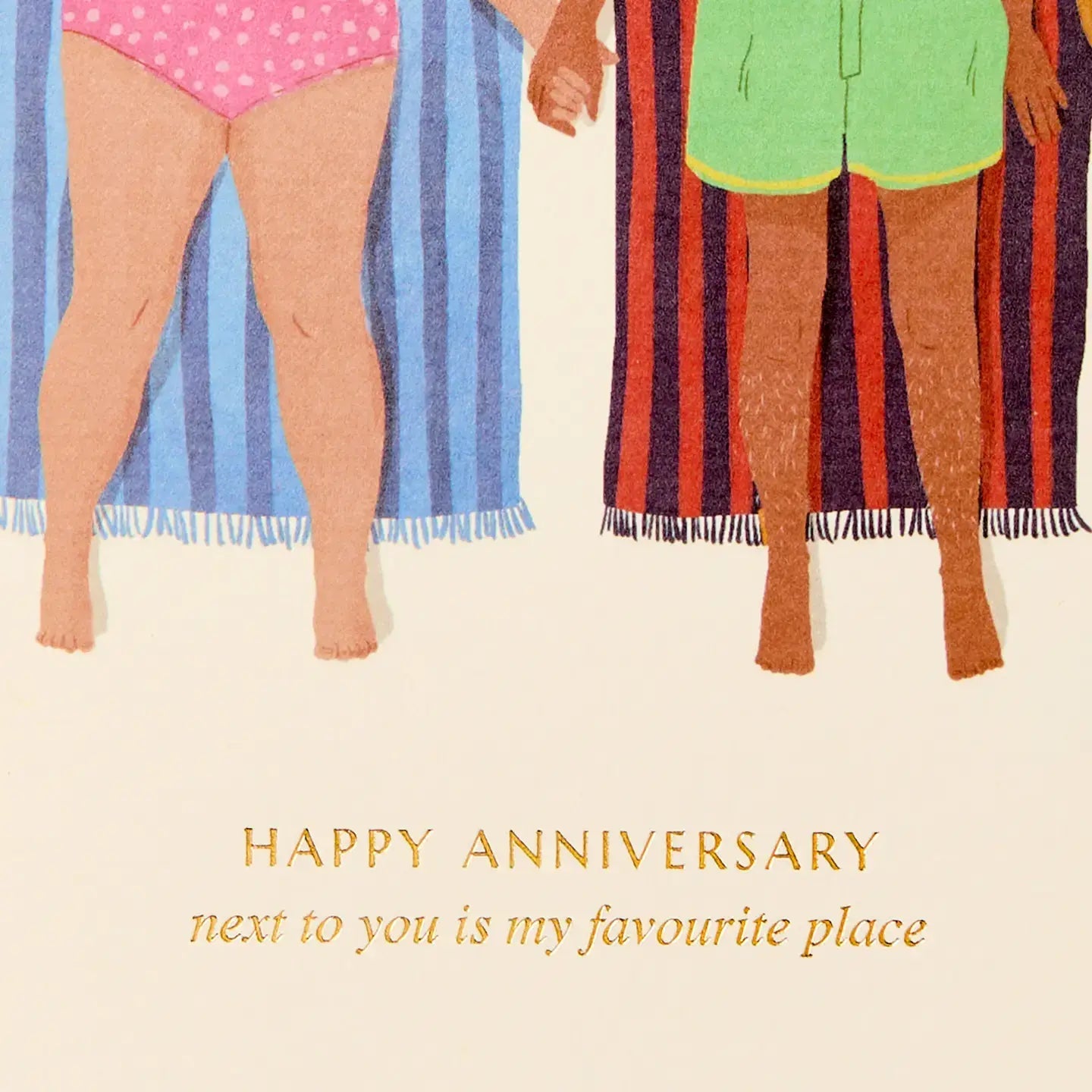Buy Gold Foil Love & Anniversary Card | Modern Sustainable Style by Gabrielle & Celine Greeting Cards Australia - at Hamish + Grace