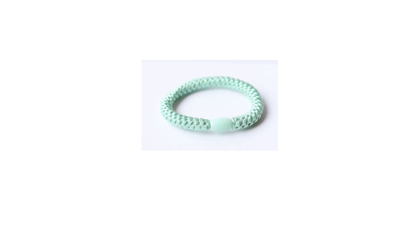 Hamish + Grace Fashion H + G - Premium Braided Hair Tie - Mint Frost