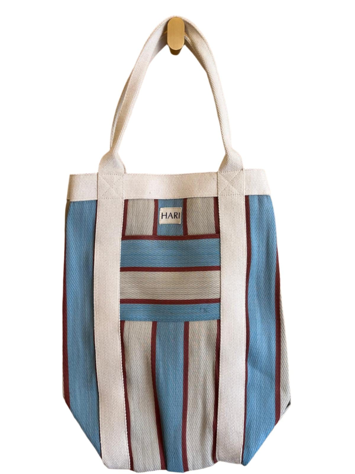 Hari Lifestyle Hari - Blue and Maroon Striped Bag (Small)