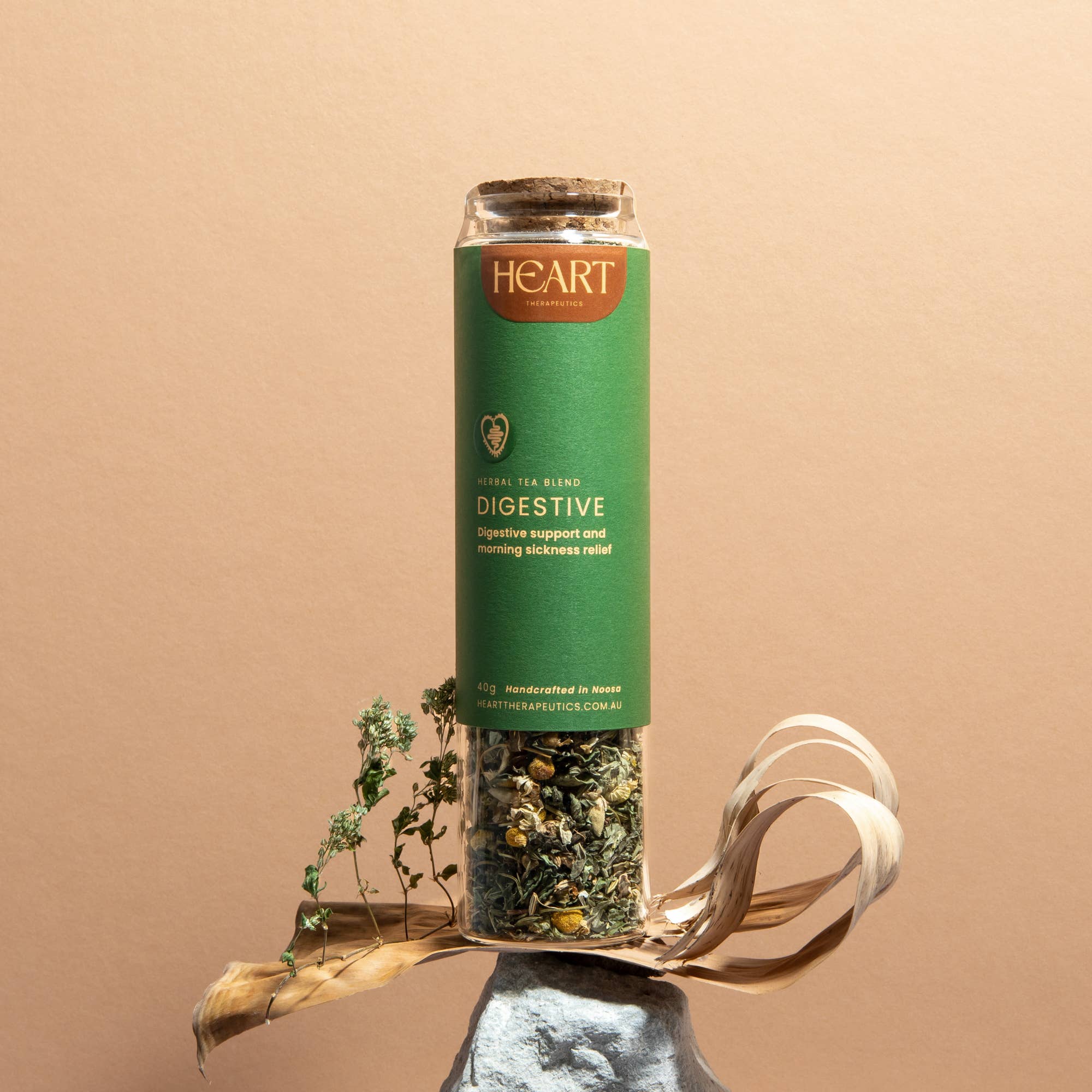 Heart Therapeutics Drink DIGESTIVE Herbal Tea blend~ Digestion and Gut Health: Biodegradable bag 100g (3.5oZ)