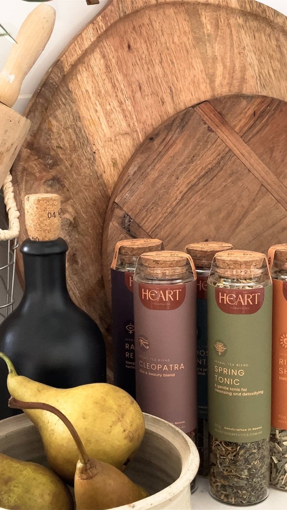 Heart Therapeutics Lifestyle CLEOPATRA organic herbal tea ~ Skin and Beauty Tea: Biodegradable bag 80g (2.8oZ)