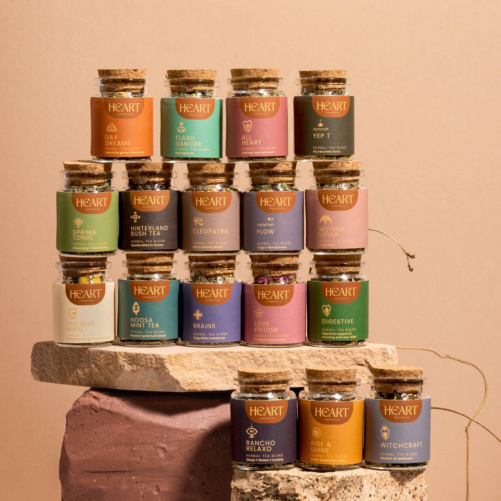 Heart Therapeutics Lifestyle RANCHO RELAXO ~ Sleep, Stress & Anxiety Support: Biodegradable bag 60g (2.5oZ)