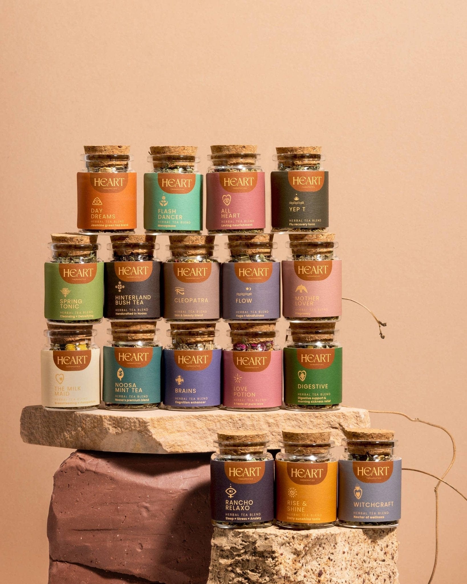 Heart Therapeutics Lifestyle RISE AND SHINE ~ Daily Restorative Blend: Biodegradable bag 100g (3.9oZ)