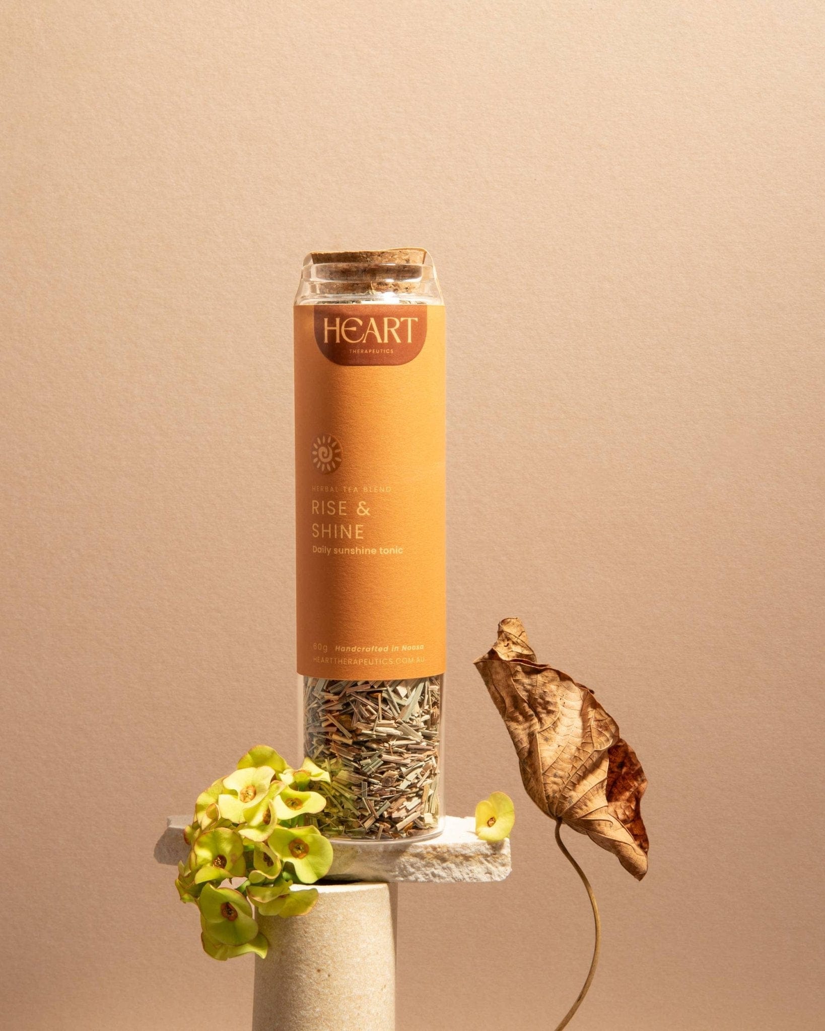 Heart Therapeutics Lifestyle RISE AND SHINE ~ Daily Restorative Blend: Biodegradable bag 100g (3.9oZ)