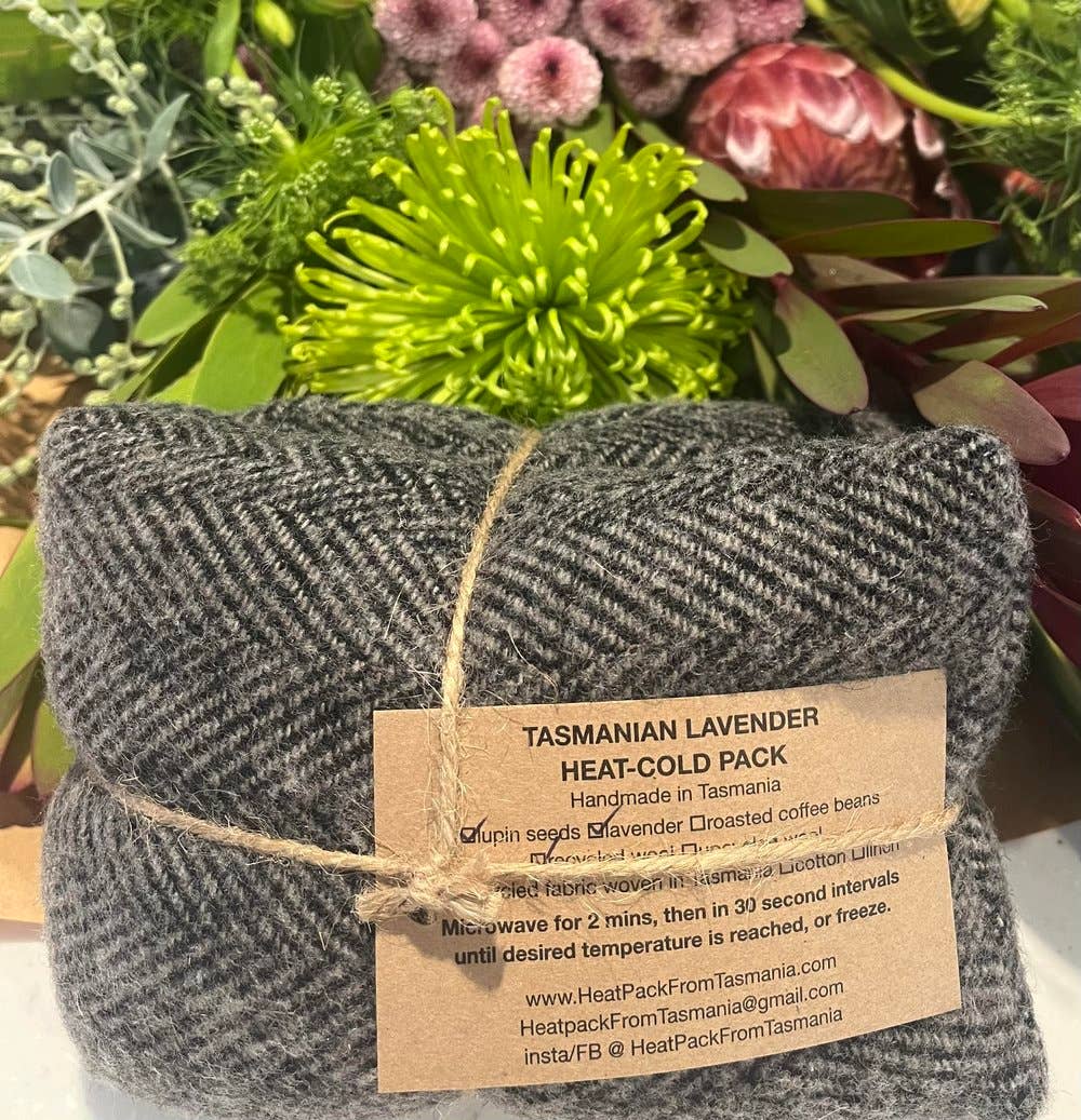 HeatPack From Tasmania Bath + Body Recycled Wool Heat-Cold Packs: Blue / Tassie Lavender