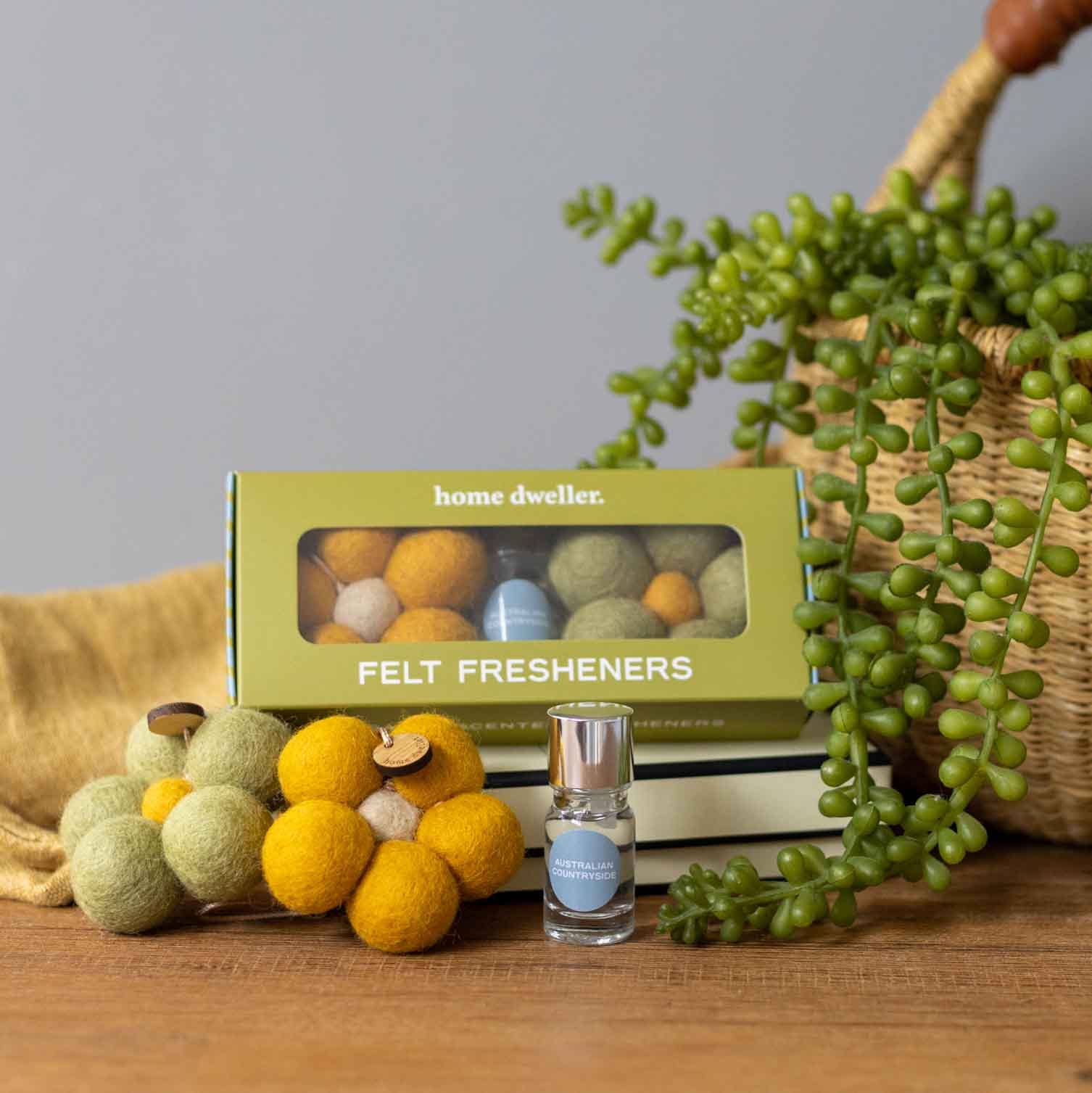 Home Dweller Lifestyle Felt Flower Fresheners - Australian Countryside