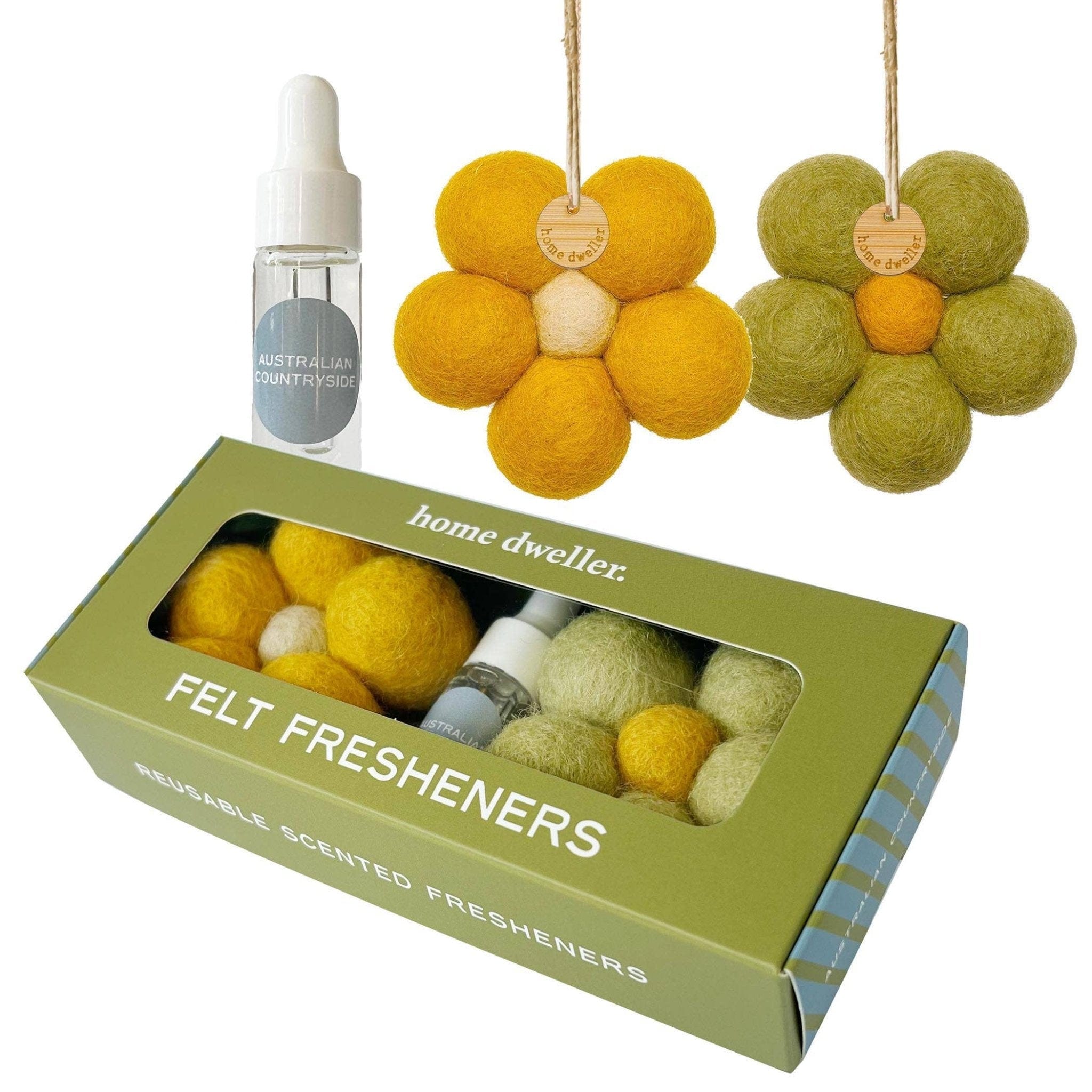 Home Dweller Lifestyle Felt Flower Fresheners - Australian Countryside