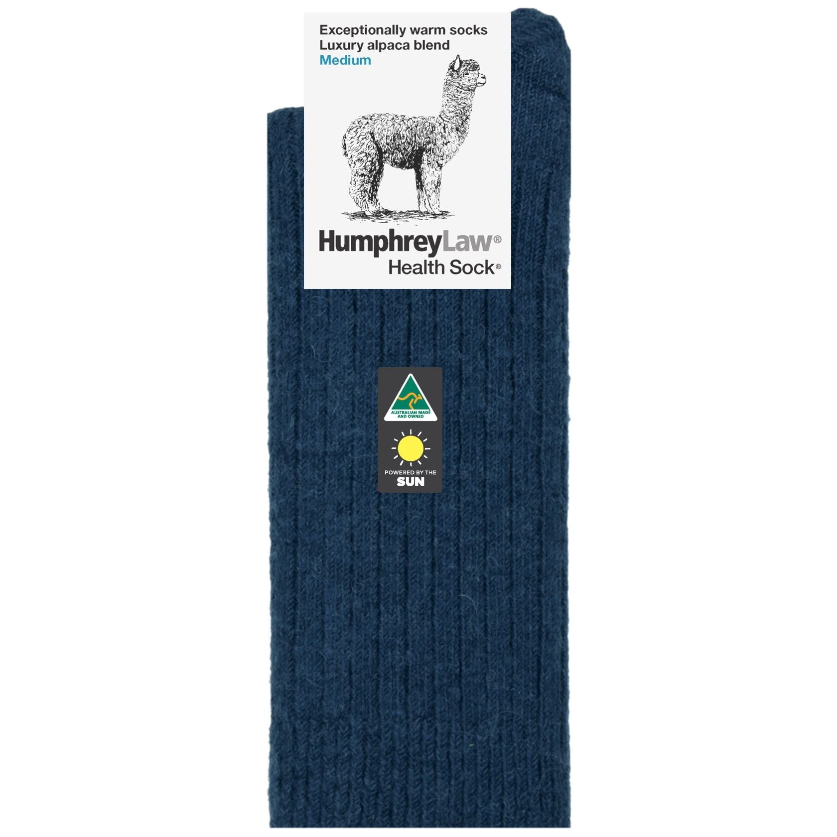 Buy Humphrey Law - Alpaca Health Sock - Denim by Humphrey Law - at Hamish + Grace