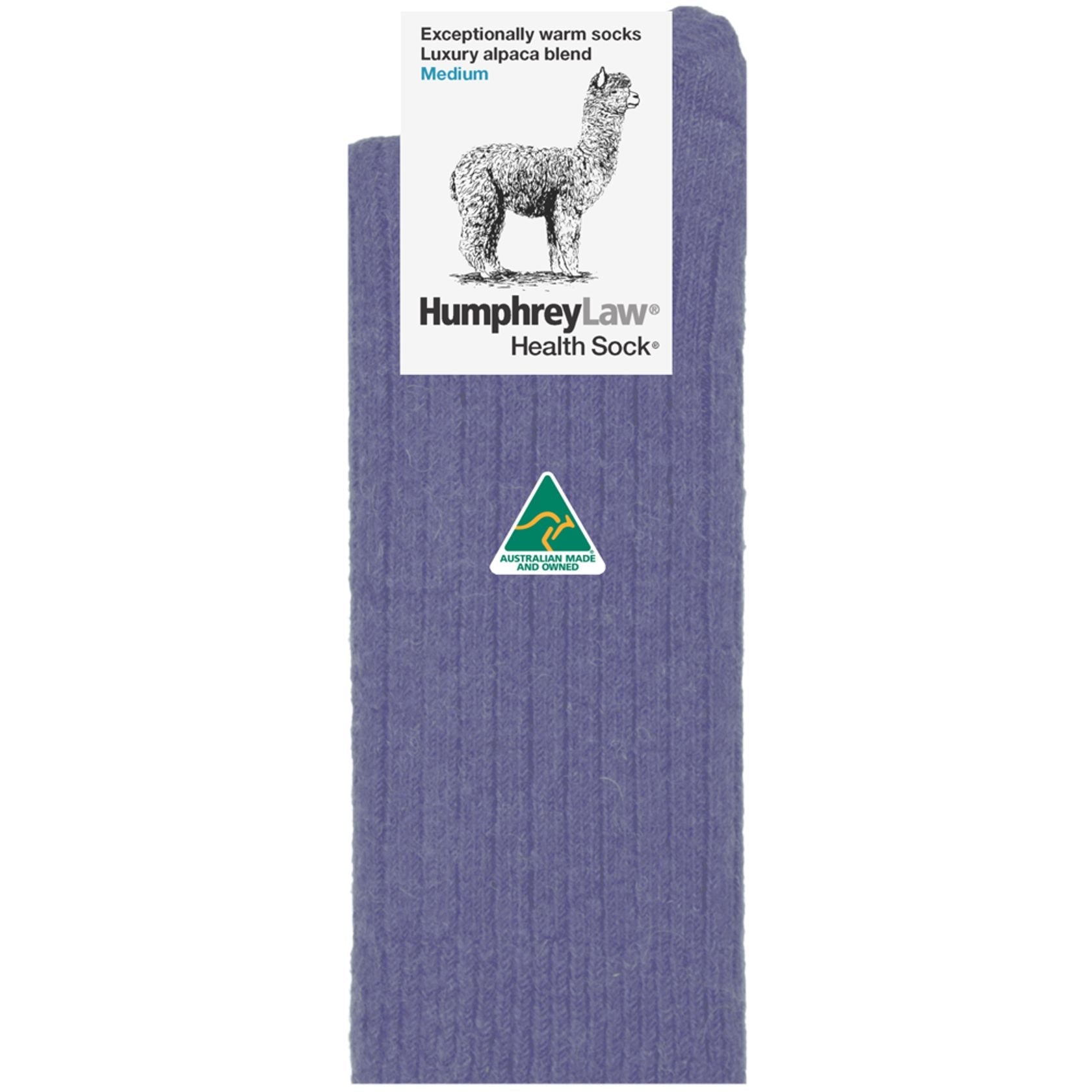 Buy Humphrey Law - Alpaca Health Sock - Violet by Humphrey Law - at Hamish + Grace