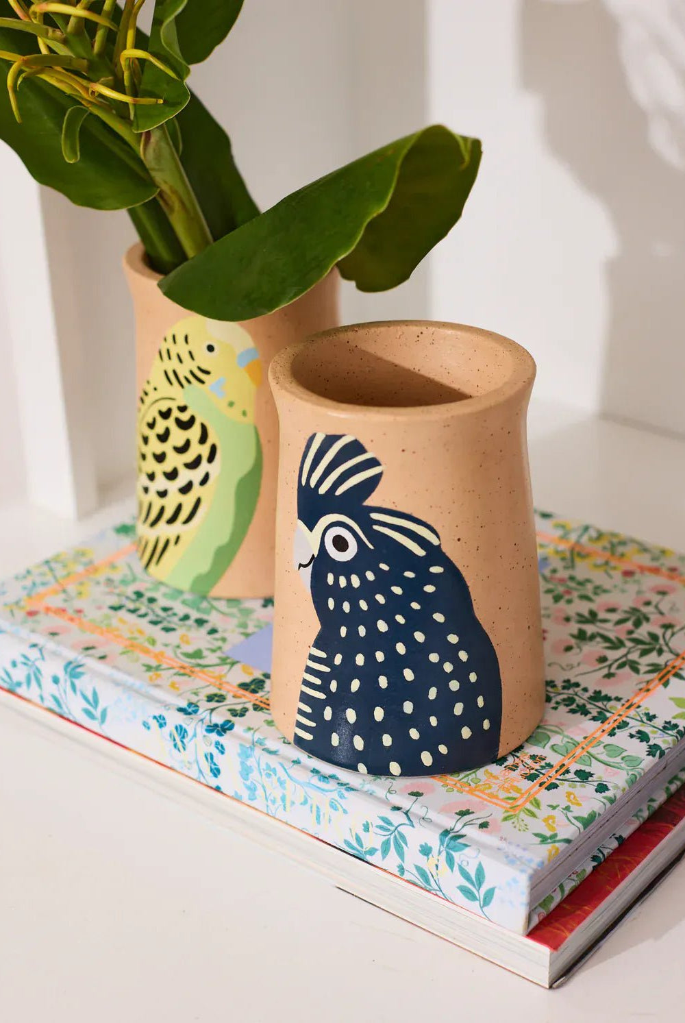 Buy Jones and Co - AERIAL BLACK COCKATOO VASE by Jones & Co - at Hamish + Grace