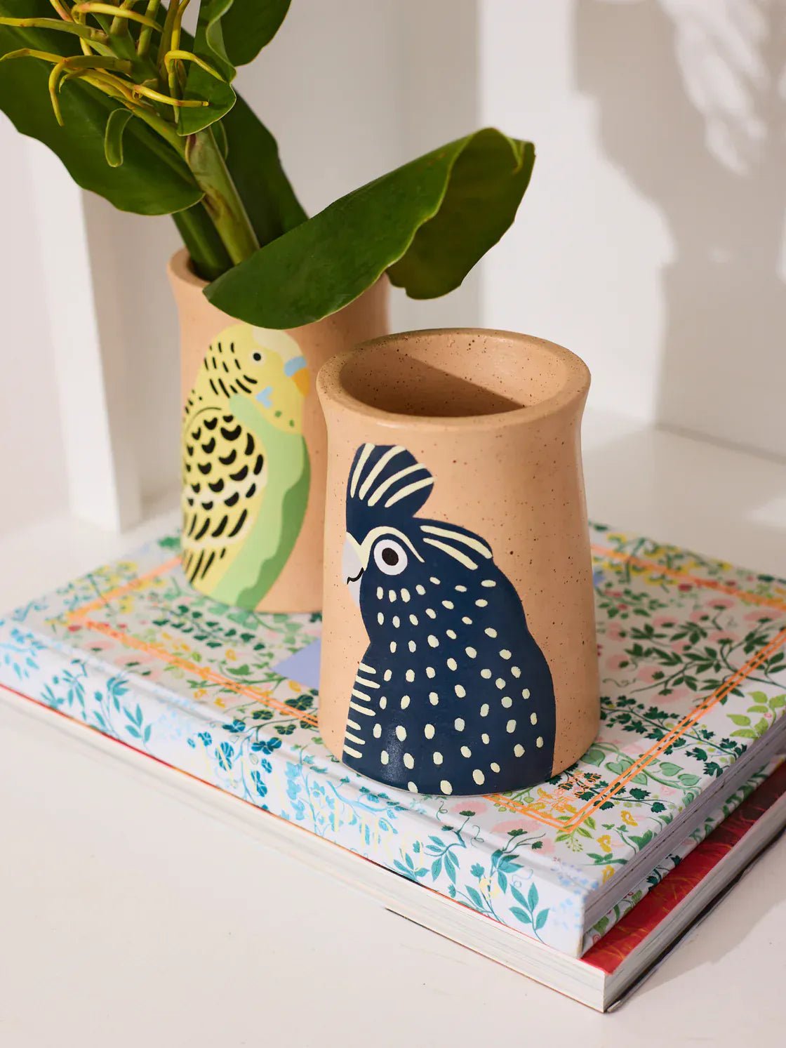 Buy Jones and Co - AERIAL BLACK COCKATOO VASE by Jones & Co - at Hamish + Grace