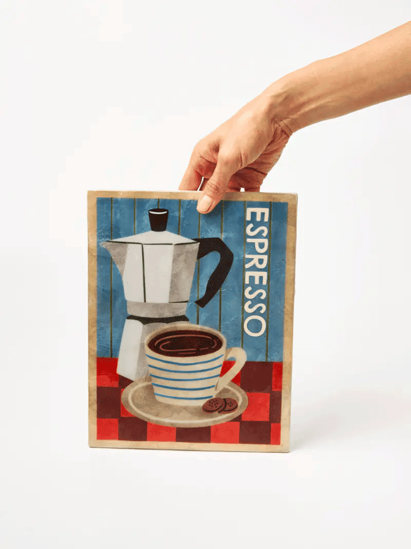 Buy Jones and Co - BARISTA WALL ART ESPRESSO by Jones & Co - at Hamish + Grace