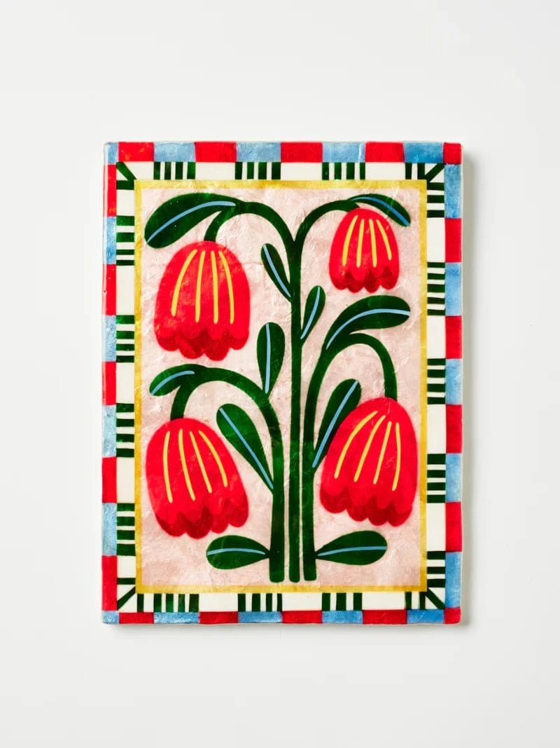 Buy Jones and Co - Bloom Nouveau Red Rectangle by Jones & Co - at Hamish + Grace