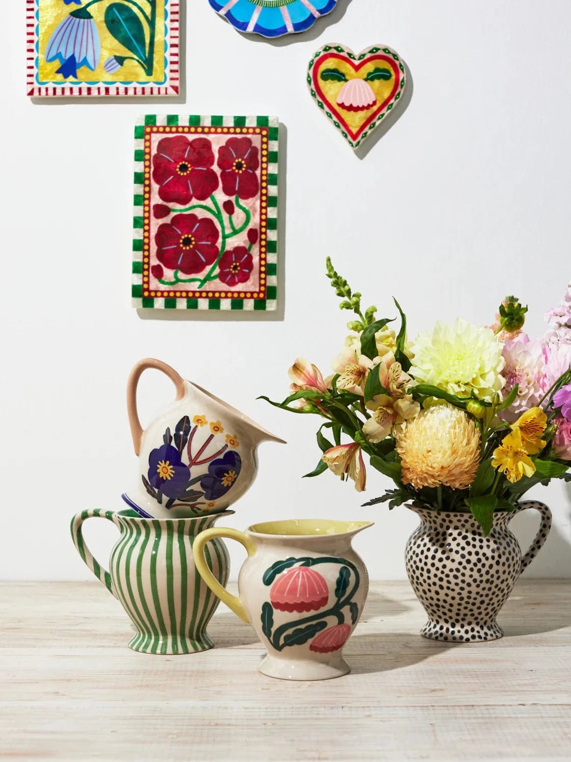 Buy Jones and Co - Bloom Nouveau Red Rectangle by Jones & Co - at Hamish + Grace