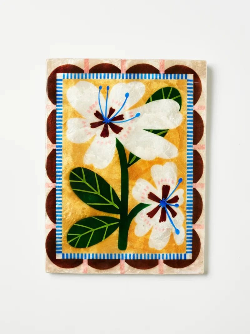 Buy Jones and Co - Bloom Nouveau White Rectangle by Jones & Co - at Hamish + Grace