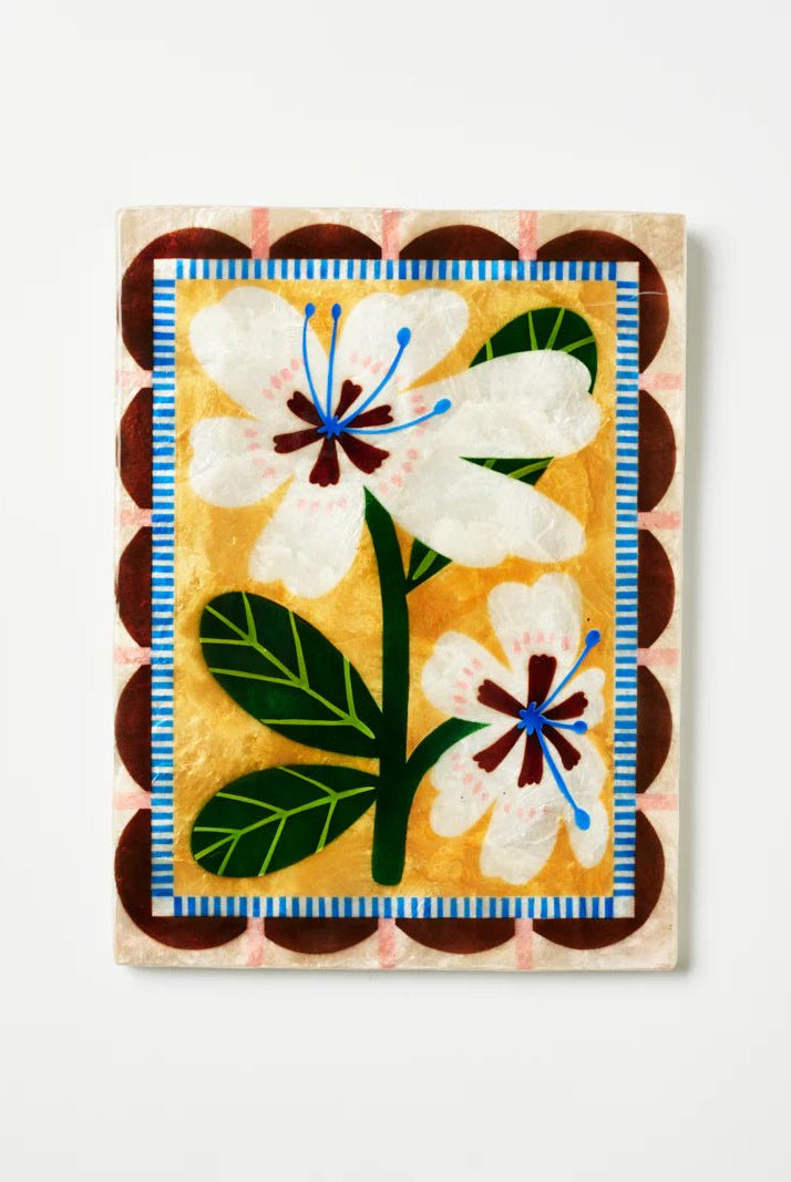 Buy Jones and Co - Bloom Nouveau White Rectangle by Jones & Co - at Hamish + Grace