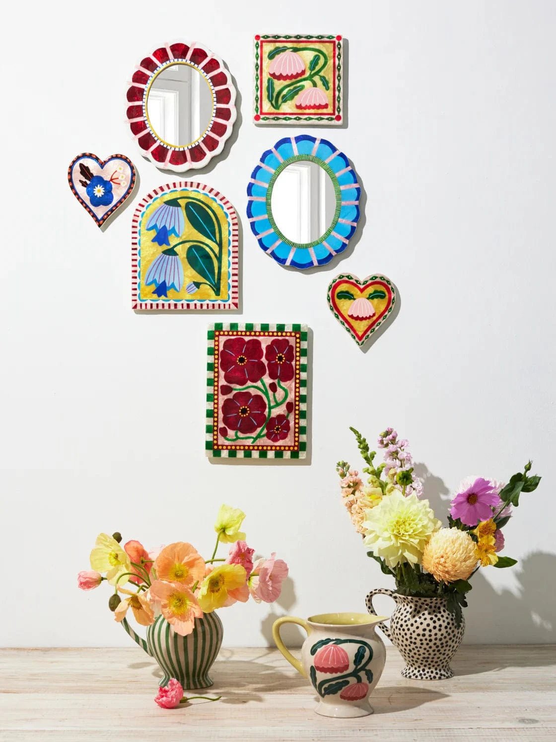 Buy Jones and Co - Bloom Nouveau Wine Mirror by Jones & Co - at Hamish + Grace