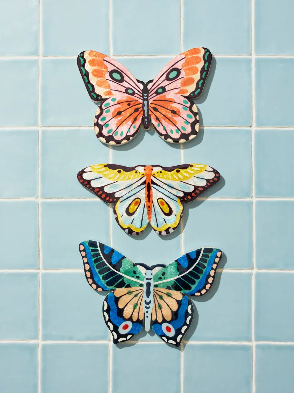 Buy Jones and Co - CANOPY BUTTERFLY YELLOW WALL ART by Jones & Co - at Hamish + Grace