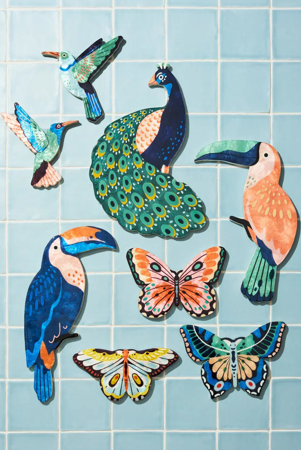 Buy Jones and Co - CANOPY PEACOCK WALL ART by Jones & Co - at Hamish + Grace