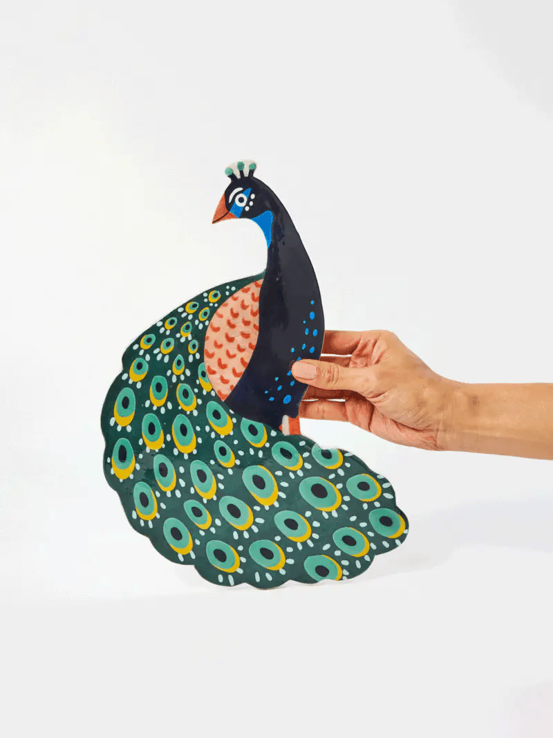 Buy Jones and Co - CANOPY PEACOCK WALL ART by Jones & Co - at Hamish + Grace