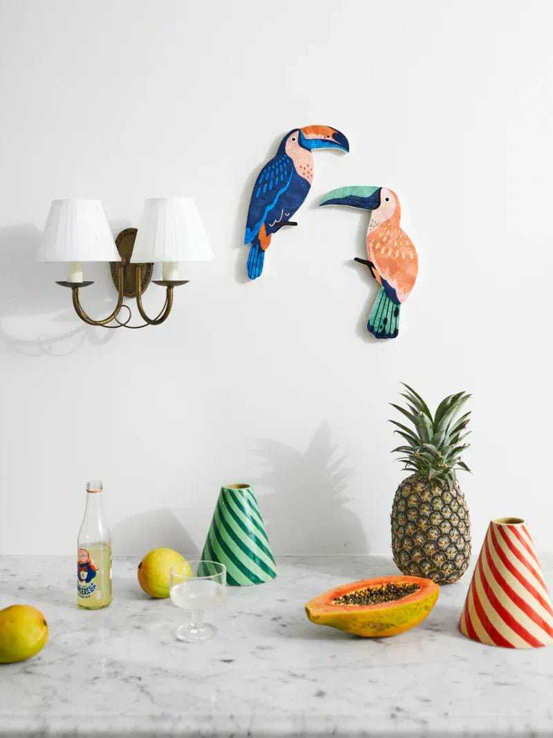 Buy Jones and Co - CANOPY TOUCAN NAVY WALL ART by Jones & Co - at Hamish + Grace