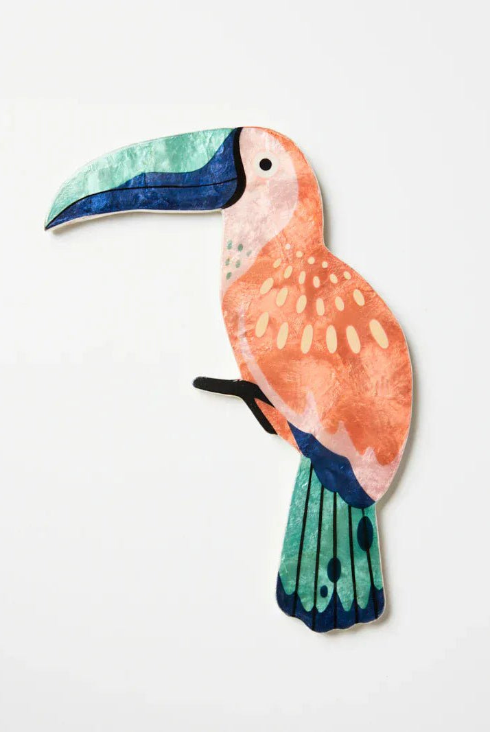 Buy Jones and Co - CANOPY TOUCAN PEACH WALL ART by Jones & Co - at Hamish + Grace