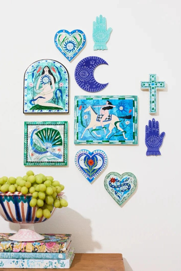 Buy Jones and Co - FABLE PEACOCK BLUE SQUARE by Jones & Co - at Hamish + Grace