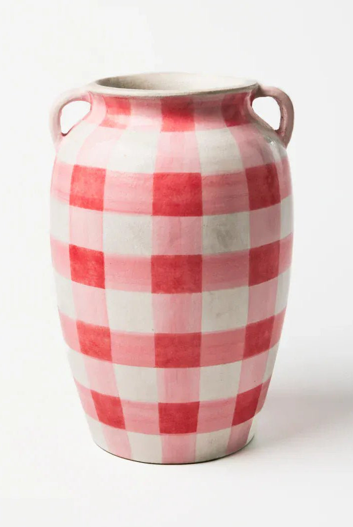 Buy Jones and Co - FRESCO CHECK VASE by Jones & Co - at Hamish + Grace