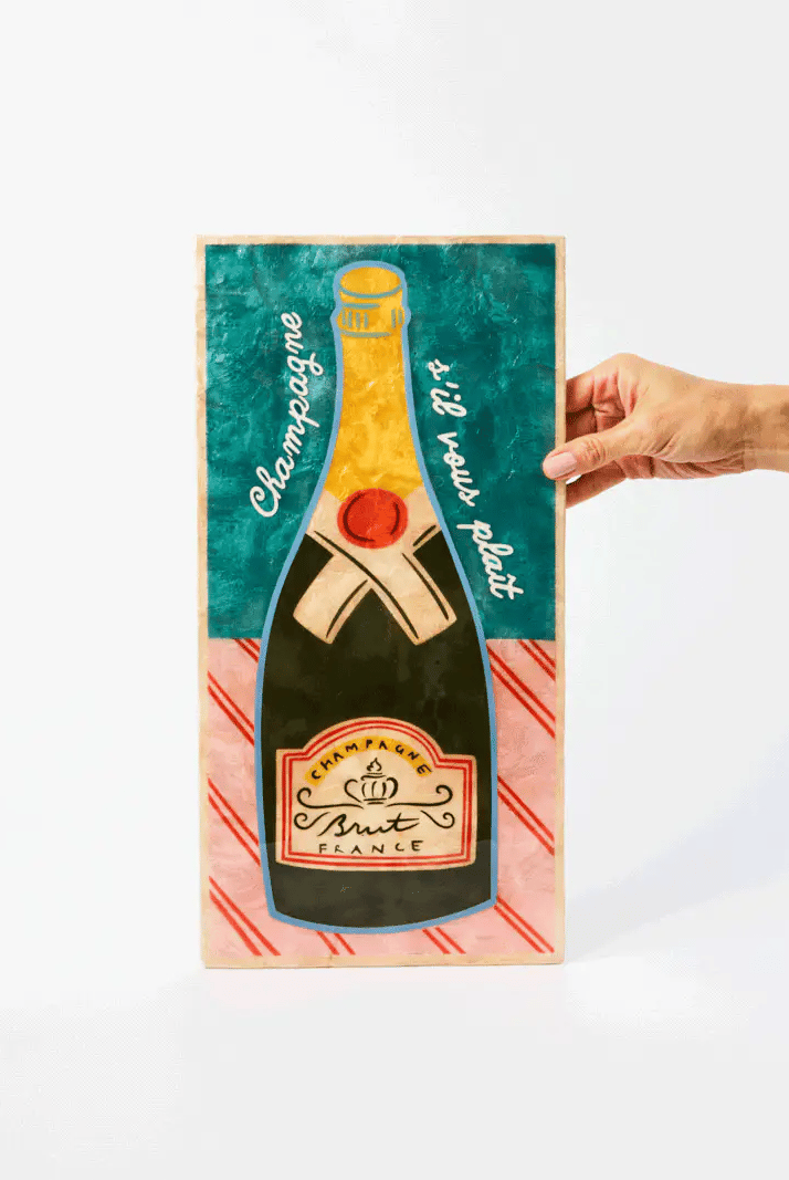 Buy Jones and Co - Happy Hour - Champers Tile by Jones & Co - at Hamish + Grace