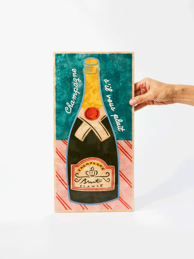 Buy Jones and Co - Happy Hour - Champers Tile by Jones & Co - at Hamish + Grace