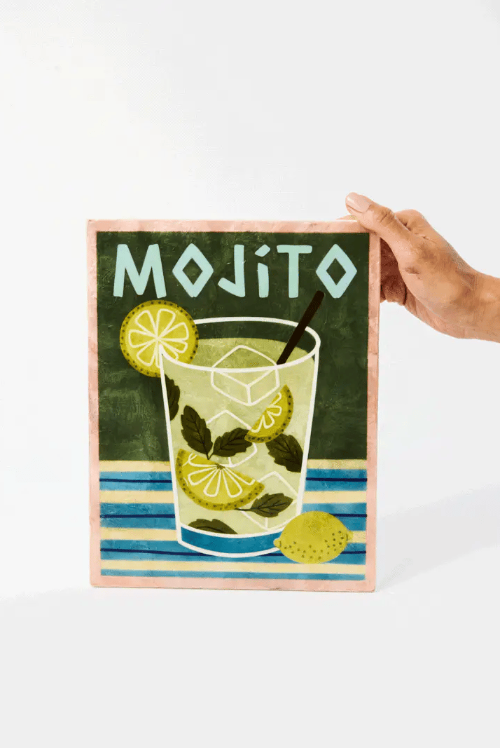 Buy Jones and Co - HAPPY HOUR MOJITO TILE by Jones & Co - at Hamish + Grace