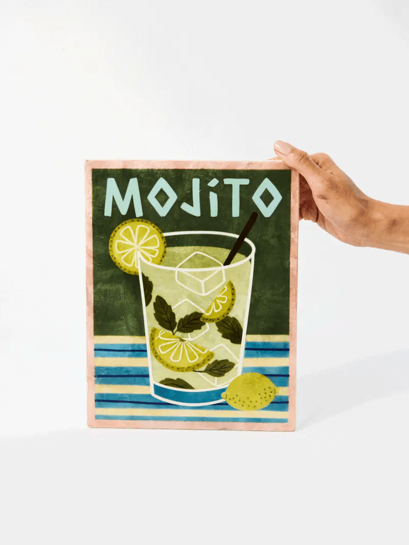 Buy Jones and Co - HAPPY HOUR MOJITO TILE by Jones & Co - at Hamish + Grace