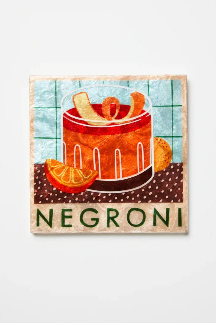 Buy Jones and Co - HAPPY HOUR NEGRONI TILE by Jones & Co - at Hamish + Grace