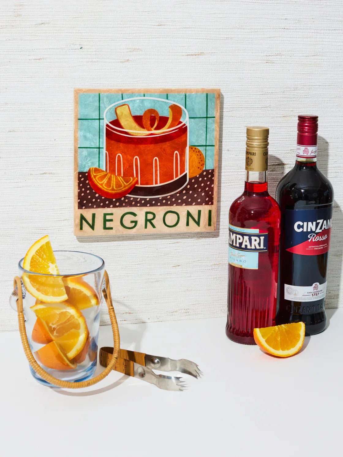 Buy Jones and Co - HAPPY HOUR NEGRONI TILE by Jones & Co - at Hamish + Grace