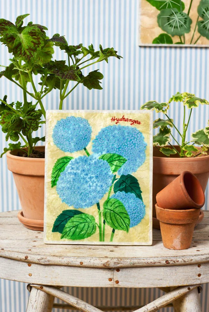 Buy Jones and Co - Market Wall Art Hydrangea by Jones & Co - at Hamish + Grace