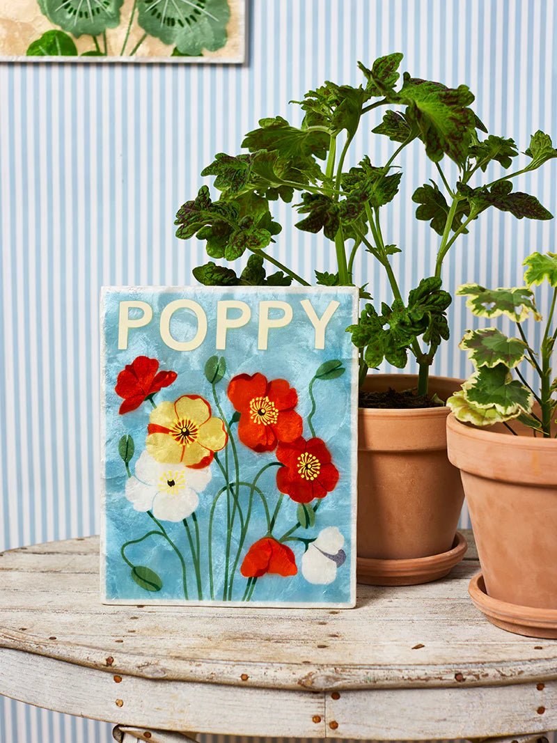 Buy Jones and Co - Market Wall Art Poppy by Jones & Co - at Hamish + Grace