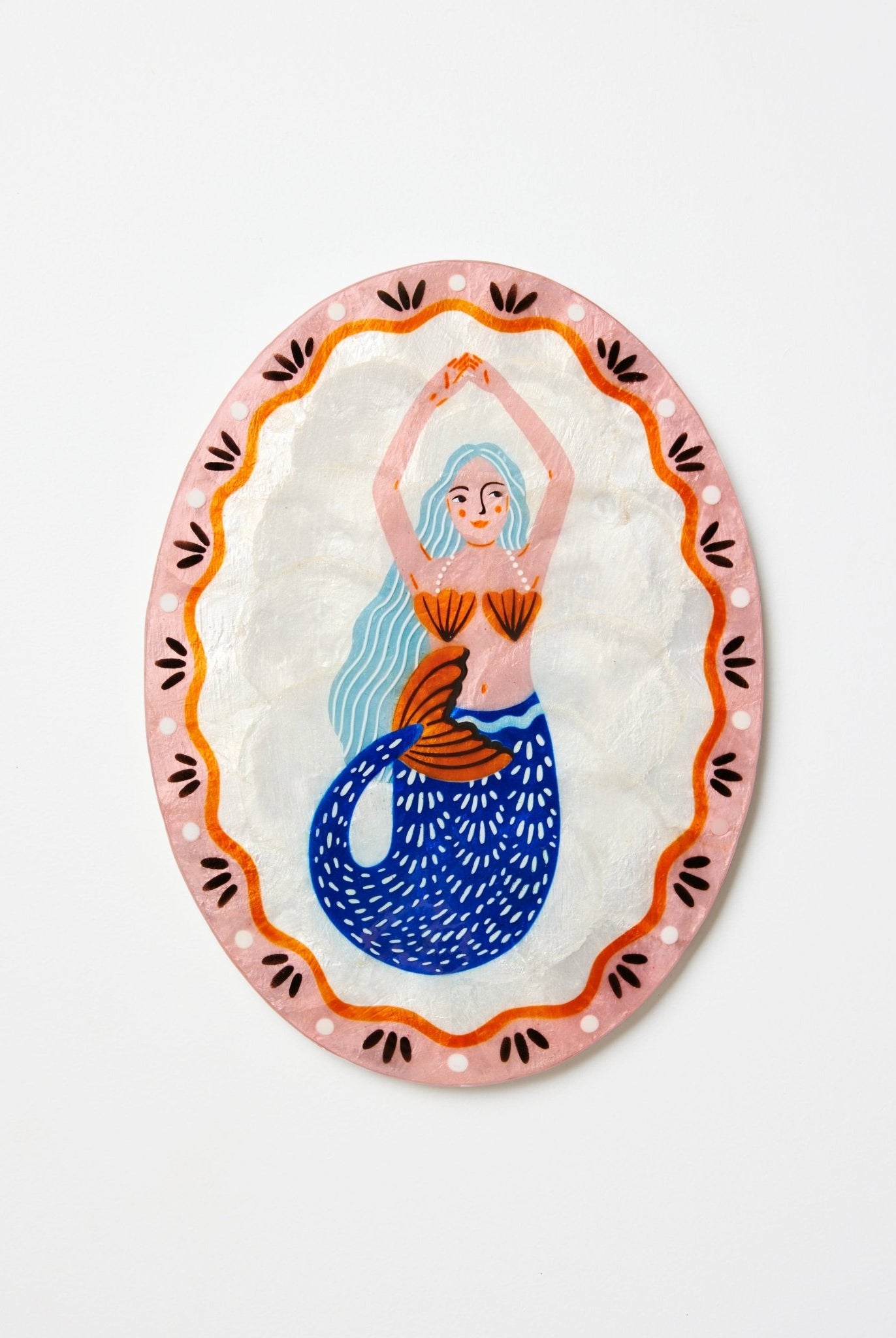 Buy Jones and Co - MERMAID PEARL FAN TILE PINK by Jones & Co - at Hamish + Grace