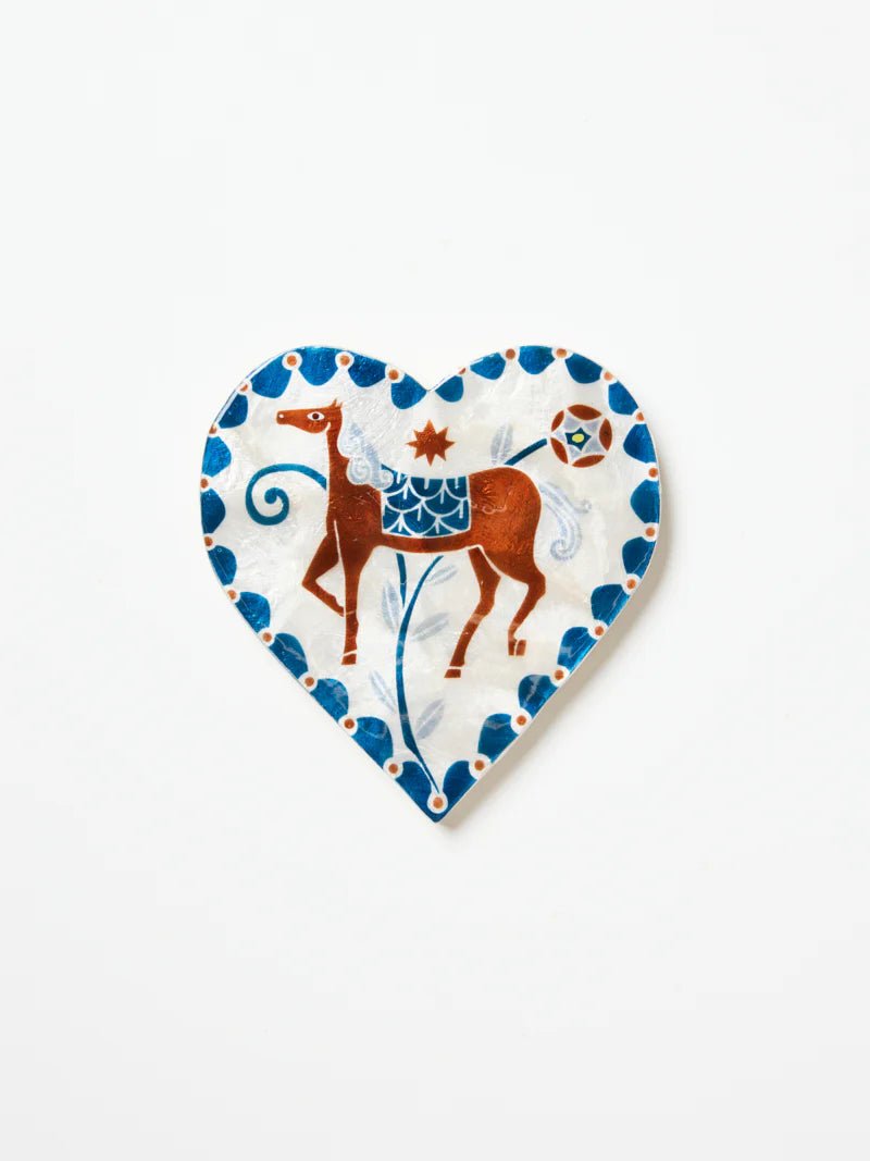 Buy Jones and Co - Paloma Heart White Horse by Jones & Co - at Hamish + Grace