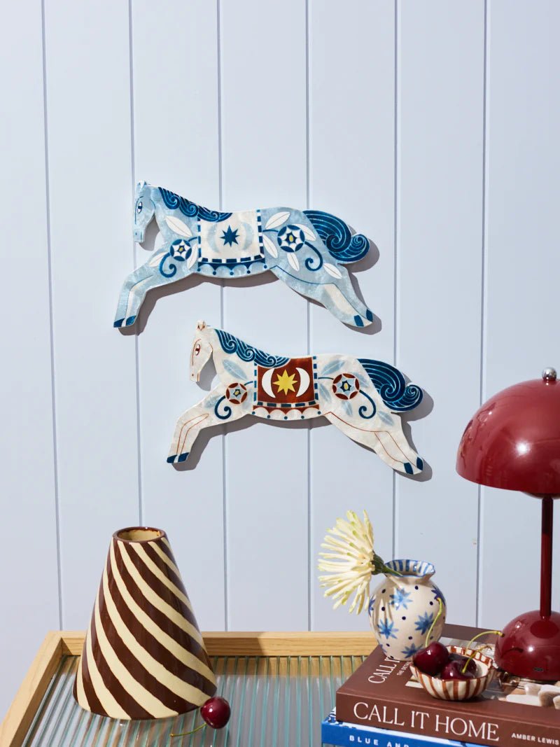Buy Jones and Co - Paloma Wall Art White Horse by Jones & Co - at Hamish + Grace