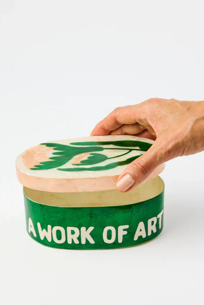 Buy Jones and Co - PARADIS GREEN LARGE BOX by Jones & Co - at Hamish + Grace