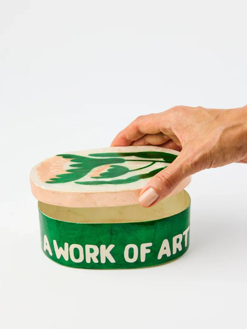 Buy Jones and Co - PARADIS GREEN LARGE BOX by Jones & Co - at Hamish + Grace