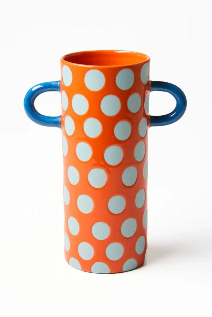 Buy Jones & Co - GRIFFE BLUE RED SPOT BUD VASE by Jones & Co - at Hamish + Grace