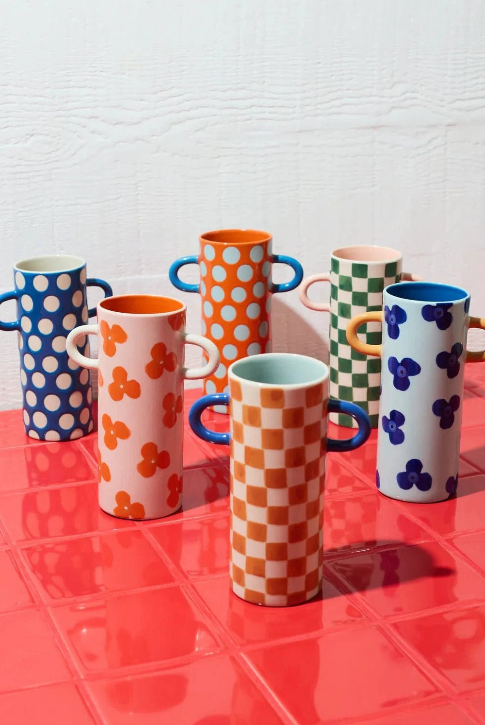 Buy Jones & Co - GRIFFE NAVY SKY FLORAL BUD VASE by Jones & Co - at Hamish + Grace