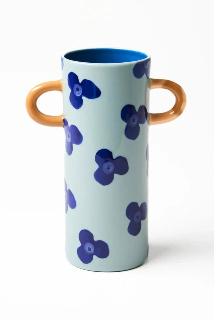 Buy Jones & Co - GRIFFE NAVY SKY FLORAL BUD VASE by Jones & Co - at Hamish + Grace