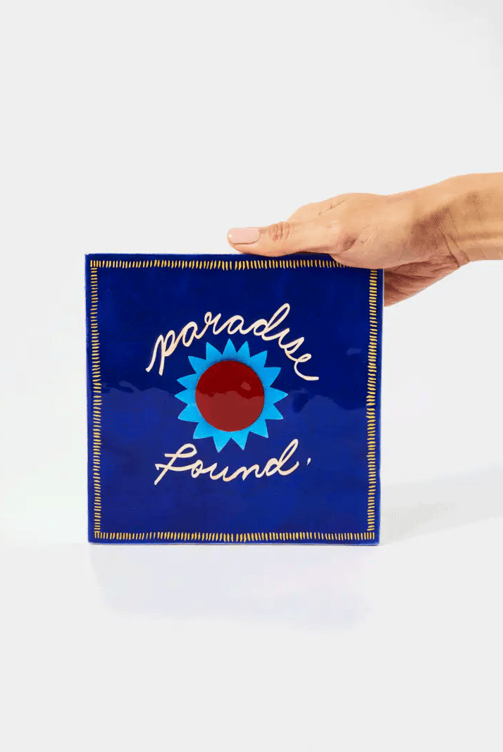 Jones & Co Homeware Jones and Co - SUPERETTE PARADISE BLUE TILE