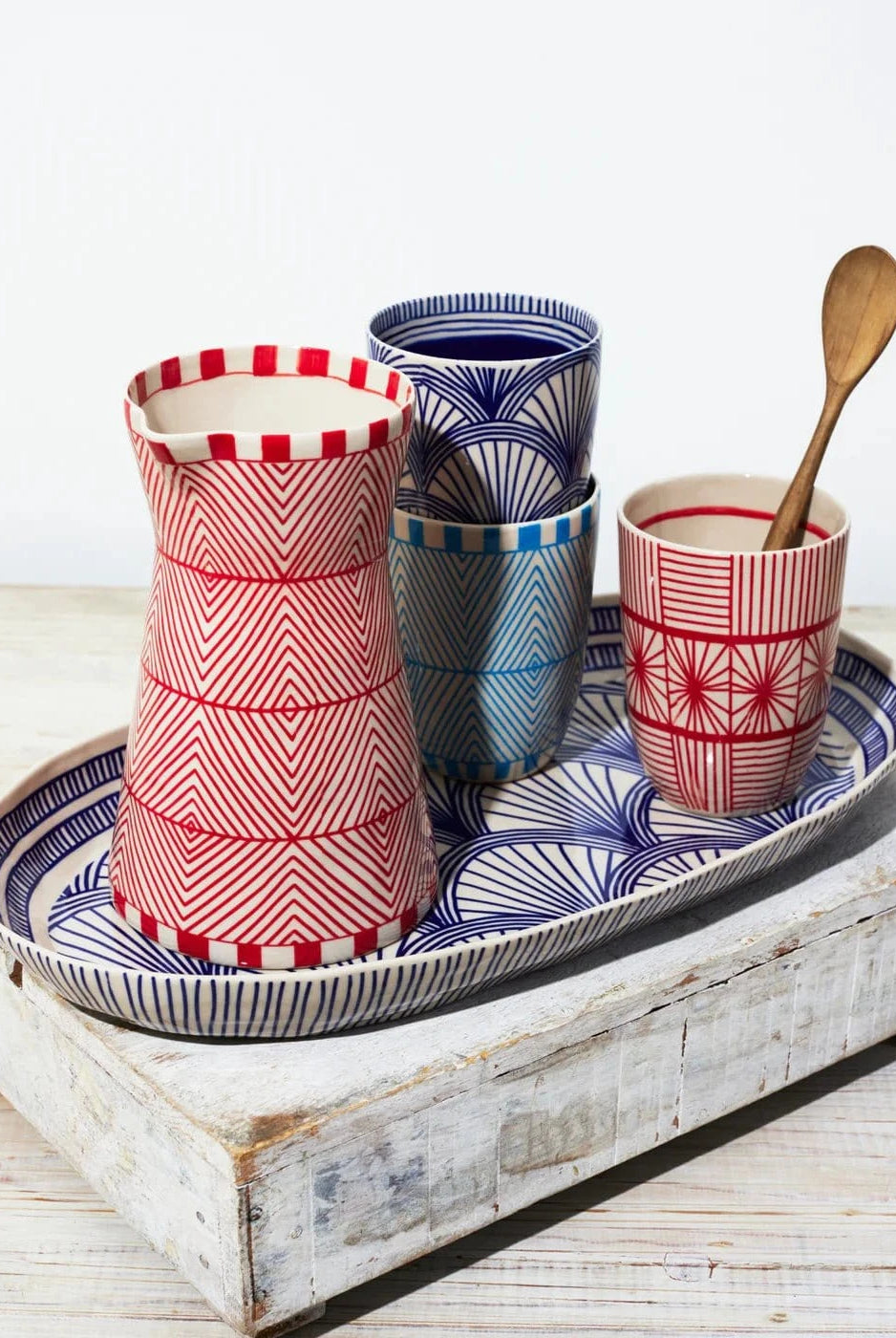 Jones & Co Homewares Jones & Co - Caravan Cup Ruby