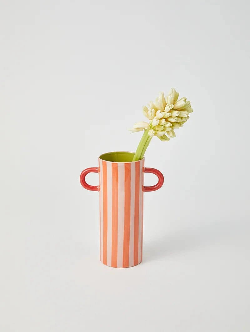 Jones & Co Homewares PREORDER - Jones & Co - Griffe Warm Stripe Bud Vase