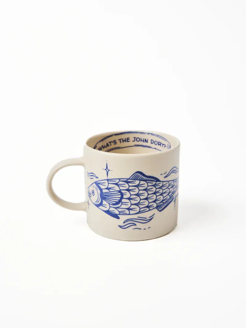 Buy Jones & Co Inked Mug John Dory | Artistic Coastal Ceramic Mug by Jones & Co - at Hamish + Grace