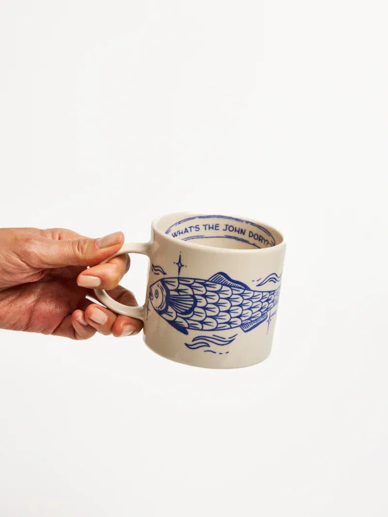 Buy Jones & Co Inked Mug John Dory | Artistic Coastal Ceramic Mug by Jones & Co - at Hamish + Grace
